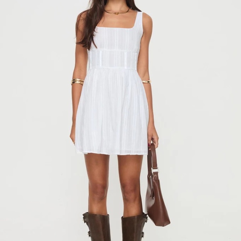 NWT princess Polly lorinda mini dress white